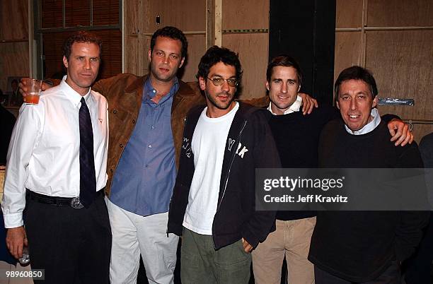 Will Ferrell, Vince Vaughn, Todd Phillips, Luke Wilson & Ivan Reitman