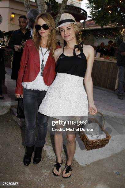 Vanessa Paradis and Diane Kruger play bowling at place des Lices on May 10, 2010 in Saint-Tropez, France.