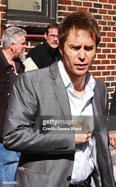 Sam Rockwell visits "Late Show With David Letterman" at the Ed Sullivan Theater on May 10, 2010 in New York City.