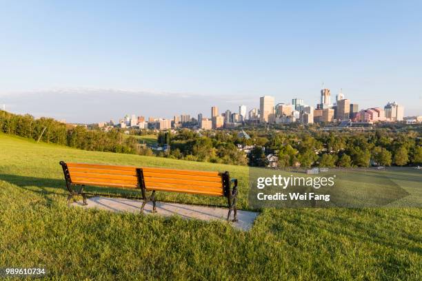 edmonton skyline - edmonton sunset stock pictures, royalty-free photos & images