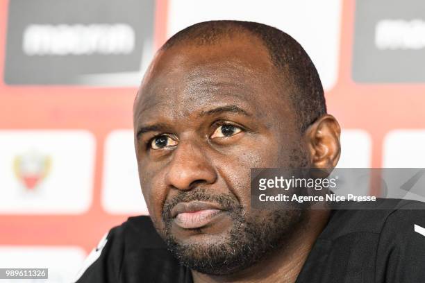 Patrick Vieira head coach of Nice during the Training Session of OGC Nice on July 2, 2018 in Nice, France.
