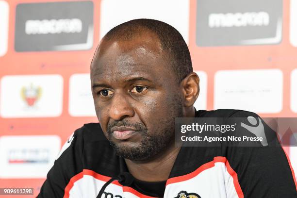 Patrick Vieira head coach of Nice during the Training Session of OGC Nice on July 2, 2018 in Nice, France.