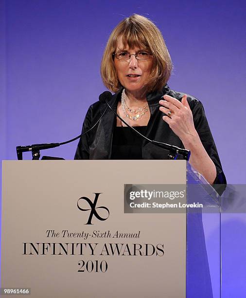 Publisher Sarah Greenough attends the 26th annual International Center of Photography Infinity Awards at Pier Sixty at Chelsea Piers on May 10, 2010...