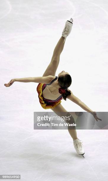 Winter Olympic Games : Salt Lake City, 2/22/02, Salt Lake City, Utah, United States --- Us Figure Skater Sasha Cohen Loses Her Balance During Her...