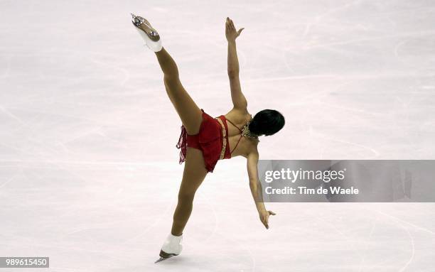 Winter Olympic Games : Salt Lake City, 2/22/02, Salt Lake City, Utah, United States --- Us Figure Skater Michelle Kwan During Her Bronze Medal...