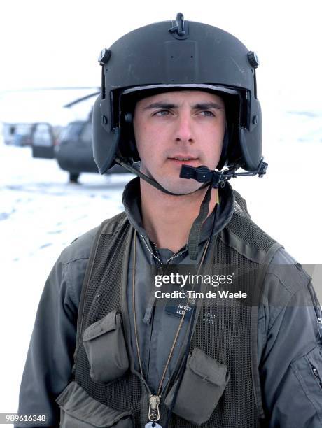 Winter Olympic Games : Salt Lake City, 2/18/02, Utah, United States --- First Lieutenant Casy O'Reilly, Of The Combat Support Aviation Battalion,...