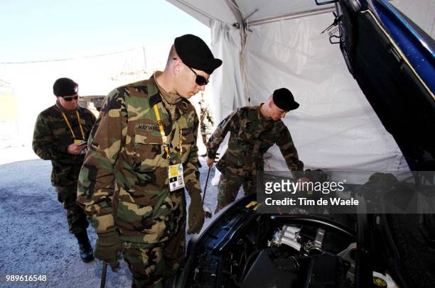 Winter Olympic Games : Salt Lake City, 2/10/02, Park City, Utah, United States --- National Guards, Of The 104Th Engineer Company B, Missouri, Sweep...