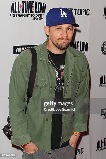 Joel Madden arrives to All Time Low's "Straight To DVD" World Premiere Party at The Music Box @ Fonda on May 10, 2010 in Hollywood, California.