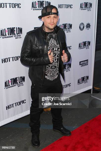 Benji Madden arrives to All Time Low's "Straight To DVD" World Premiere Party at The Music Box @ Fonda on May 10, 2010 in Hollywood, California.