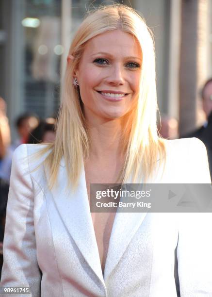Actress Gwyneth Paltrow arrives at the Los Angeles Premiere "Iron Man 2" at the El Capitan Theatre on April 26, 2010 in Hollywood, California.