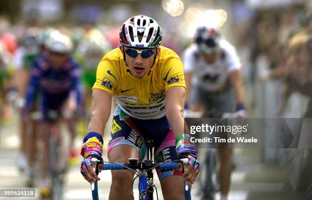 Paris - Nice 2002, Stage 2Bodrogi Laszlo, Mailliot Jaune, Gele Trui, Yellow Jersey, Blois - Saint Amand-Montrond,