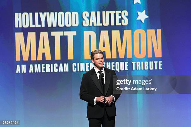 Award-winning actor Matt Damon was the recipient of the 24th American Cinematheque Award at a gala held this past March at the Beverly Hilton. The...