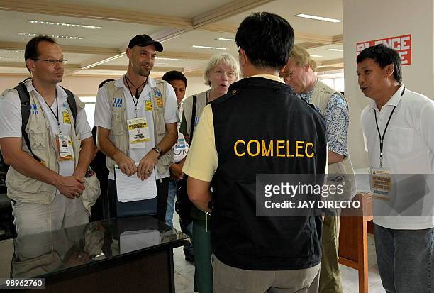International observers visit the provincial board of canvassers in the provincial capital of Maguindanao in the southern Philippines May 11, 2010....