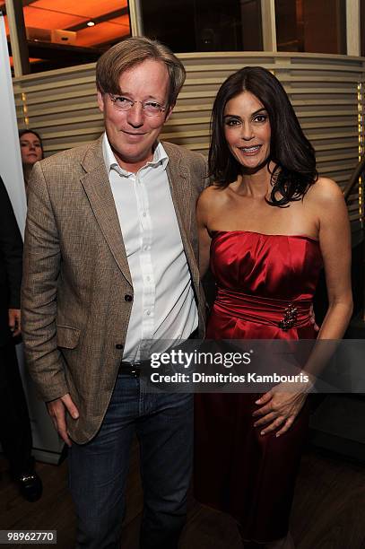 Emmanuel Verstraeten and actress Teri Hatcher attend the launch party for GetHatched.com at Rouge Tomate on May 10, 2010 in New York City.