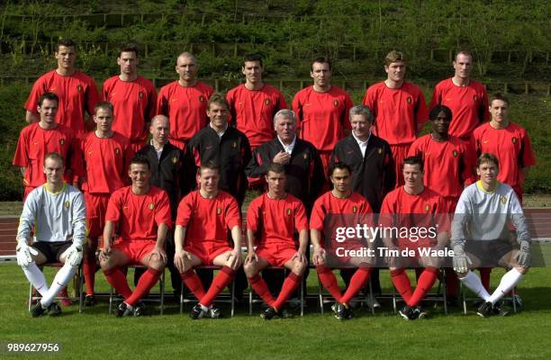 Training Red Devils /Van Buyten Daniel, Van Kerckhoven Nico, Van Meir, Peeters Jacky, Wilmots Marc, Verheyen Gert, Clement Philippe, Goor Bart,...