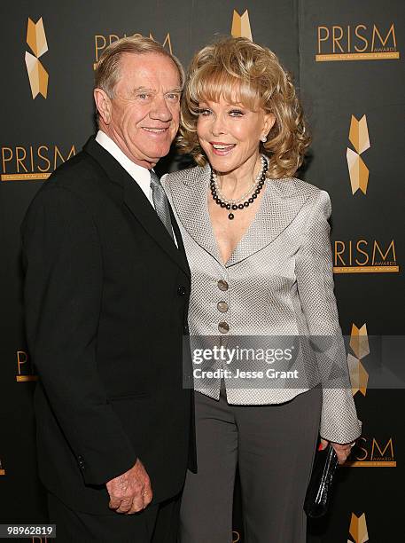 Actress Barbara Eden and guest arrive to the 14th Annual Prism Awards at the Beverly Hills Hotel on April 22, 2010 in Beverly Hills, California.