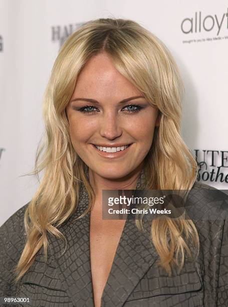 Actress Malin Akerman attend a party for "Haute & Bothered" Season 2 hosted by LG Mobile at the Thompson Hotel on May 10, 2010 in Beverly Hills,...
