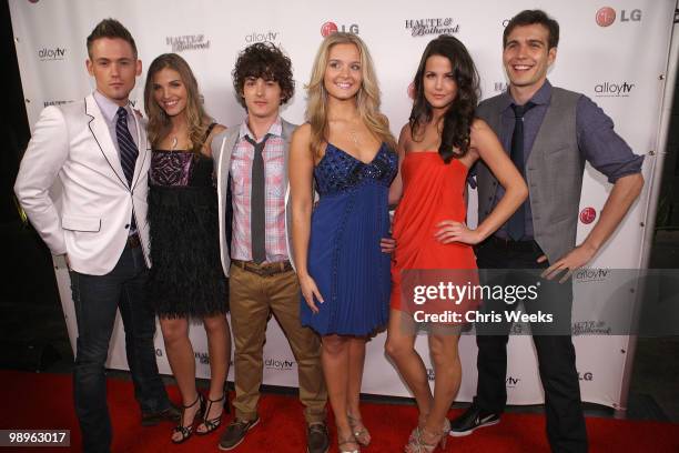 The cast of "Haute & Bothered" attend a party for "Haute & Bothered" Season 2 hosted by LG Mobile at the Thompson Hotel on May 10, 2010 in Beverly...