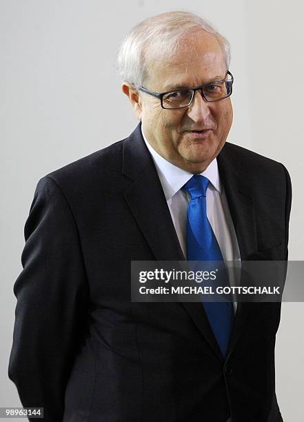 German Economy Minister Rainer Bruederle arrives for a session with the cabinet on May 11, 2010 in Berlin. Germany's cabinet approved its part of a...