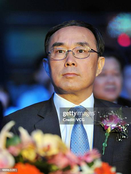 Chang Xiaobing, Chairman of China Unicom, attends the launch ceremony of 'LePhone' on May 11, 2010 in Beijing of China. The first version of LePhone,...