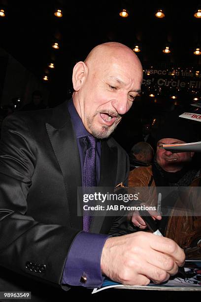 Actor Sir Ben Kingsley attends the AUDI Arrivals at the 29th Annual London Critics' Circle Film Awards at the Grosvenor House Hotel on February 4,...