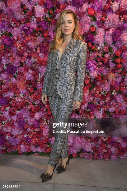 Melissa George attends the Schiaparelli Haute Couture Fall Winter 2018/2019 show as part of Paris Fashion Week on July 2, 2018 in Paris, France.