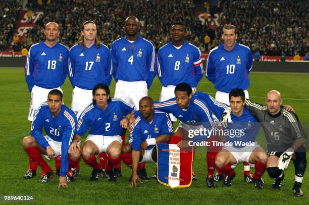 World Cup 2002 - Preview /Leboeuf Frank, Petit Emmanuel, Viera Patrick, Desailly Marcel, Zidane Zinedine, Trezeguet David, Boghossian Alain, Wiltord...