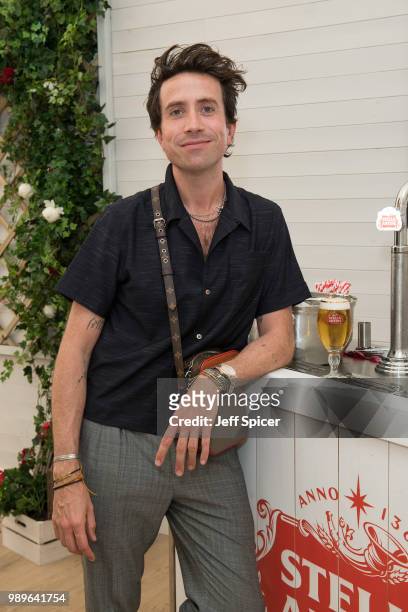 Stella Artois hosts Nick Grimshaw at The Championships, Wimbledon as the Official Beer of the tournament at Wimbledon on July 2, 2018 in London,...
