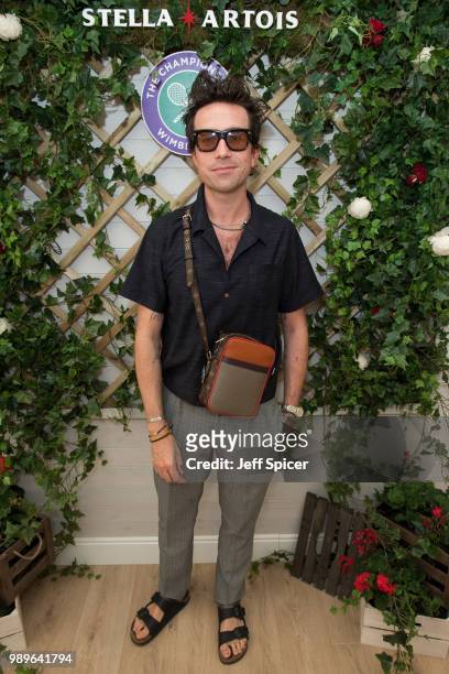 Stella Artois hosts Nick Grimshaw at The Championships, Wimbledon as the Official Beer of the tournament at Wimbledon on July 2, 2018 in London,...