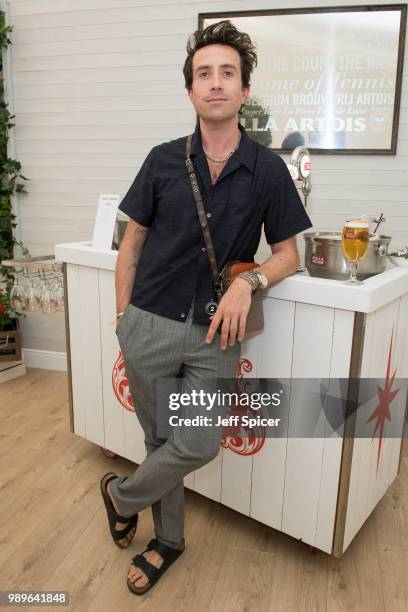 Stella Artois hosts Nick Grimshaw at The Championships, Wimbledon as the Official Beer of the tournament at Wimbledon on July 2, 2018 in London,...