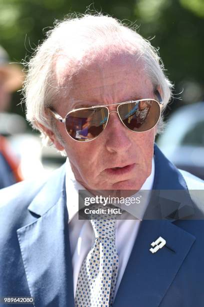 Jackie Stewart seen outside Wimbledon AELTC. On July 2, 2018 in London, England.