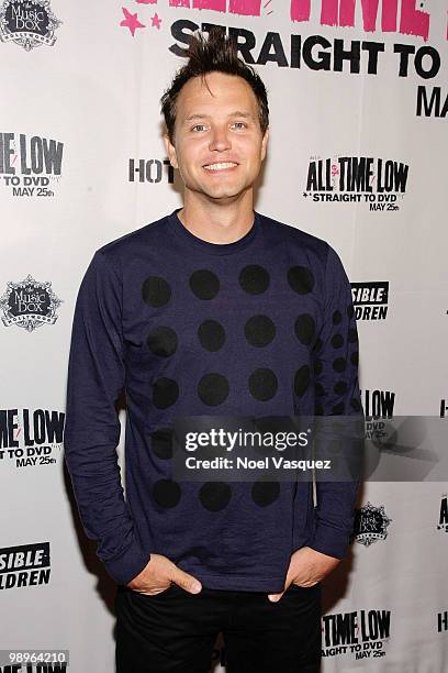 Mark Hoppus of Blink 182 attends the screening and release party for All Time Low's "Straight To DVD" at The Music Box on May 10, 2010 in Hollywood,...