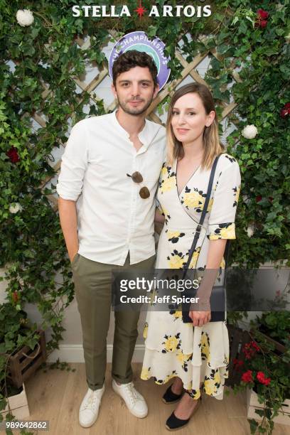 Stella Artois hosts Michael Fox and Laura Carmichael at The Championships, Wimbledon as the Official Beer of the tournament at Wimbledon on July 2,...