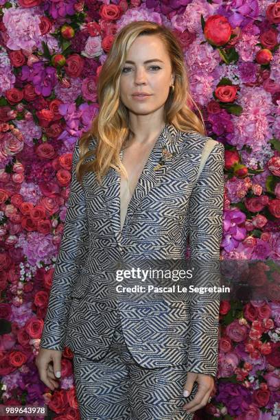 Melissa George attends the Schiaparelli Haute Couture Fall Winter 2018/2019 show as part of Paris Fashion Week on July 2, 2018 in Paris, France.