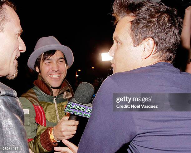 Pete Wentz of Fall Out Boy and Mark Hoppus of Blink 182 attend the screening and release party for All Time Low's "Straight To DVD" at The Music Box...