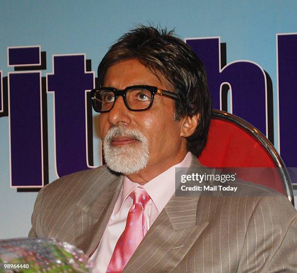 Amitabh Bachchan at an event in Mumbai on May 10, 2010 .