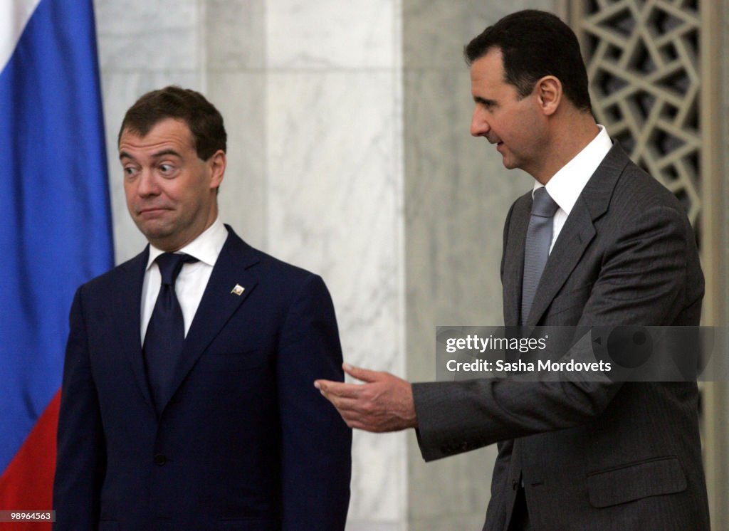Russian President Medvedev Visits Syria