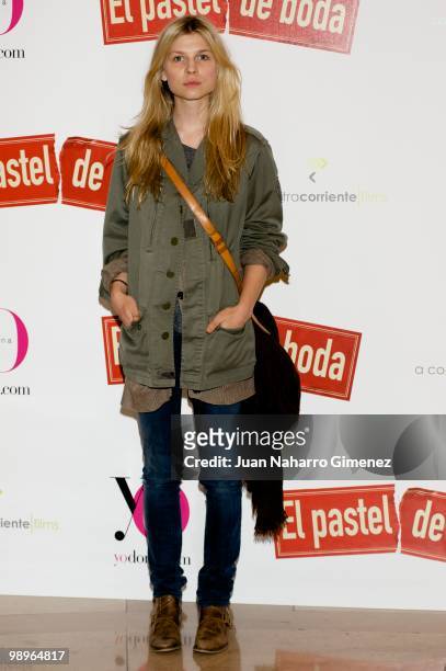 French actress Clemence Poesy attends the 'El pastel de boda' photocall at Palaafox Cinema on May 11, 2010 in Madrid, Spain.