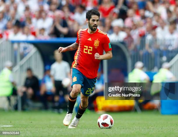 Round of 16 Russia v Spain - FIFA World Cup Russia 2018 Isco at Luzhniki Stadium in Moscow, Russia on July 1, 2018.