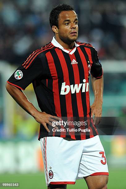 Amantino Mancini of Milan looks on during the Serie A match between US Citta di Palermo and AC Milan at Stadio Renzo Barbera on April 24, 2010 in...