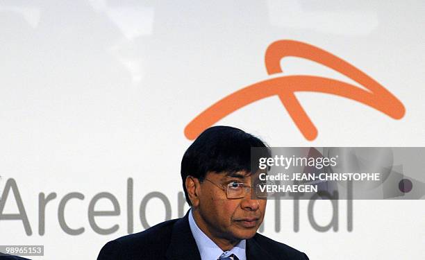 Lakshmi N. Mittal, Chairman of the Board of Directors and CEO of ArcelorMittal, is pictured prior to an Annual General Meeting of shareholders, on...