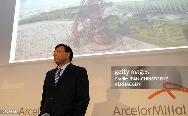 Lakshmi N. Mittal, Chairman of the Board of Directors and CEO of ArcelorMittal, is pictured prior to an Annual General Meeting of shareholders, 11...