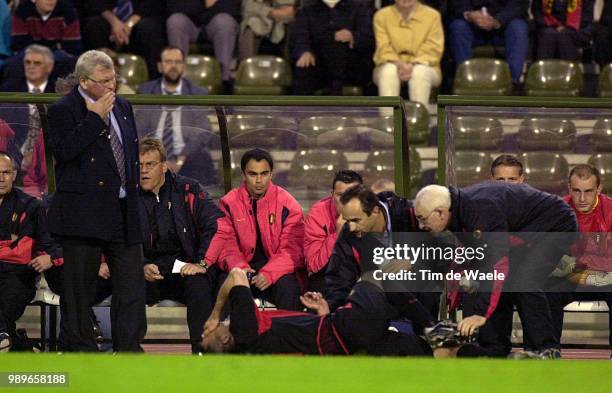 Belgium - Algeria, Friendly /Waseige Robert, Strupar Branko, Blessure, Injury, Gewond, Walem Johan, Goosens Marc, Dokter, Docteur, Medic, Algerije,...