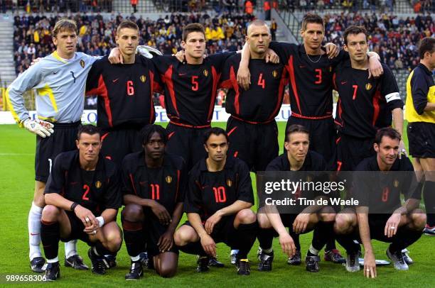 Belgium - Algeria, Friendly /Team, Equipe, Ploeg, De Vlieger Geert, Simons Timmy, Van Der Heyden Peter, Van Meir Eric, De Boeck Glenn, Wilmots Marc,...