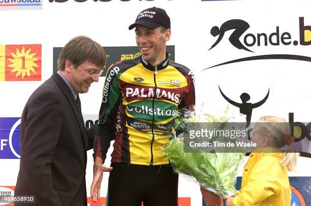 Tour Of Belgium : 1Ste Stage, Roesems Bert, Vainqueur, Winaar, Joie, Vreugde, Verhofstad Guy, Tour De Belgique, Ronde Van Belgie, Tijdrit, Contre La...