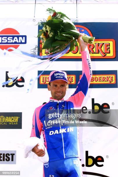 Tour Of Belgium : Stage 2, Zvorada Jan, Vainqueur, Winaar, Joie, Vreugde, Podium, Fleurs, Flowers, Bloemen, Tour De Belgique, Ronde Van Belgie,