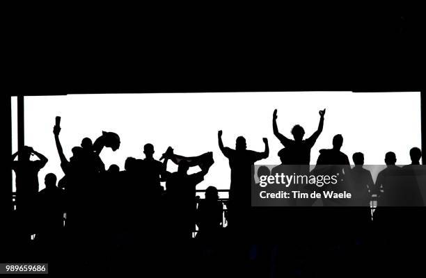 Irland - Cameroon, World Cup 2002 /Supporters, Fans, Illustration, Illustratie, Ierland, Republic, Irlande, Cameroen, Cameroun, Ombres, Shadows,...