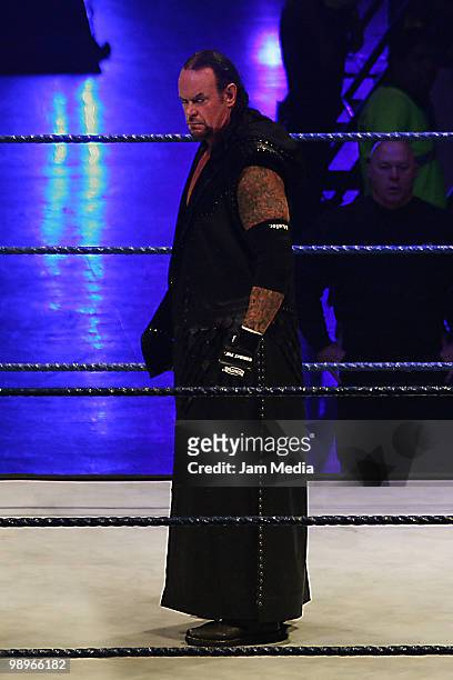 Wrestling fighter Undertaker during the WWE Smackdown Wrestling at Arenal Monterrey on May 9, 2010 in Monterrey, Mexico.