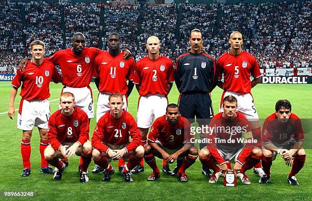Argentina - England, World Cup 2002 /Team, Equipe, Ploeg, Beckham David, Seaman David, Mills Danny, Ferdinand Rio, Cole Ashley, Campbell Sol, Scholes...