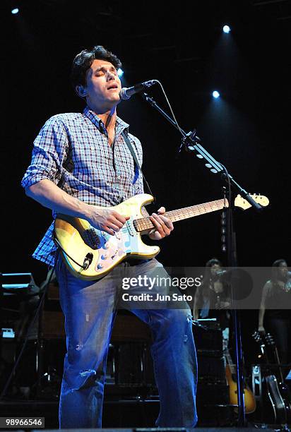 John Mayer performs onstage during the "Battle Studies" tour at JCB Hall on May 11, 2010 in Tokyo, Japan.